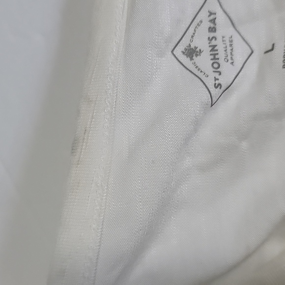 ST. JOHN'S BAY WHITE TANK TOP/SIZE L - Picture 12 of 14